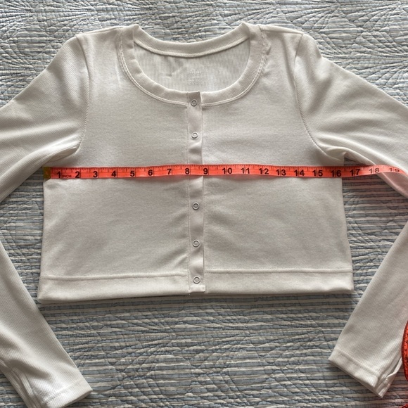 Aerie White Long Sleeve Top - Picture 10 of 11